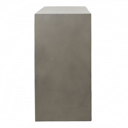 Grey Concrete Finish with Acrylic Sealer Lightweight Concrete Table 55 in Wide