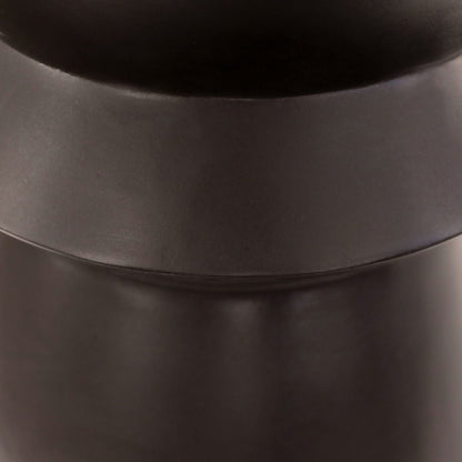 Black Finish with Acrylic Sealer Lightweight Concrete Table 14.5 in Wide