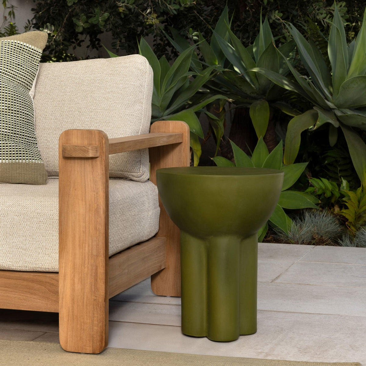Modern Lightweight Concrete Side Table