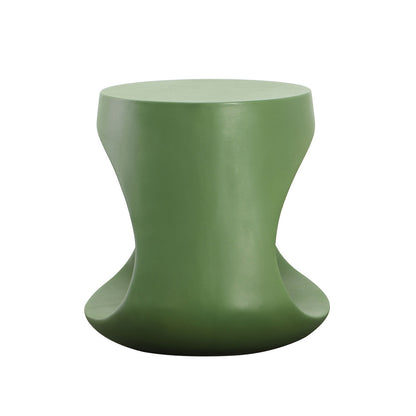 Olive Green Lightweight Concrete Table 18 in Wide