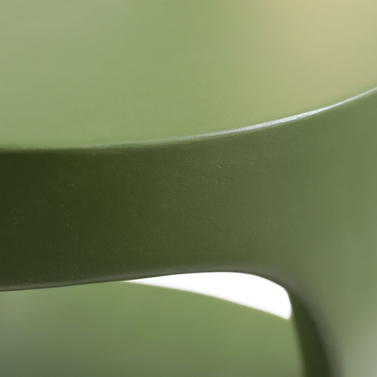 Olive Green Lightweight Concrete Table 18 in Wide