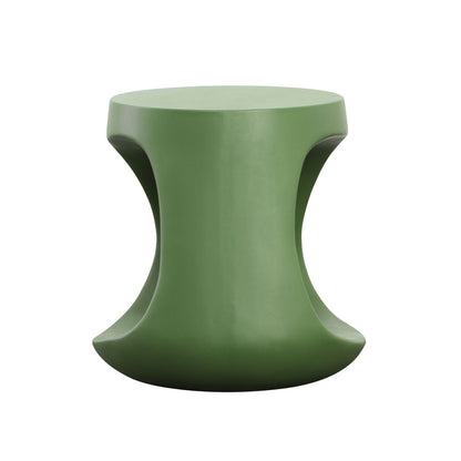 Olive Green Lightweight Concrete Table 18 in Wide