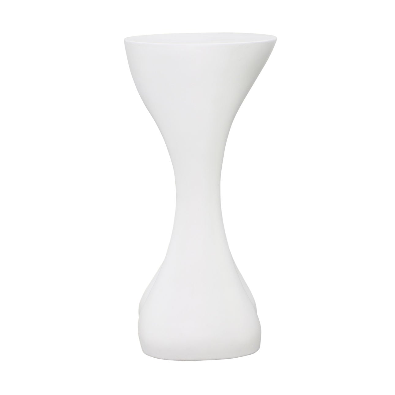 White Lightweight Concrete Table 14.5 in Wide