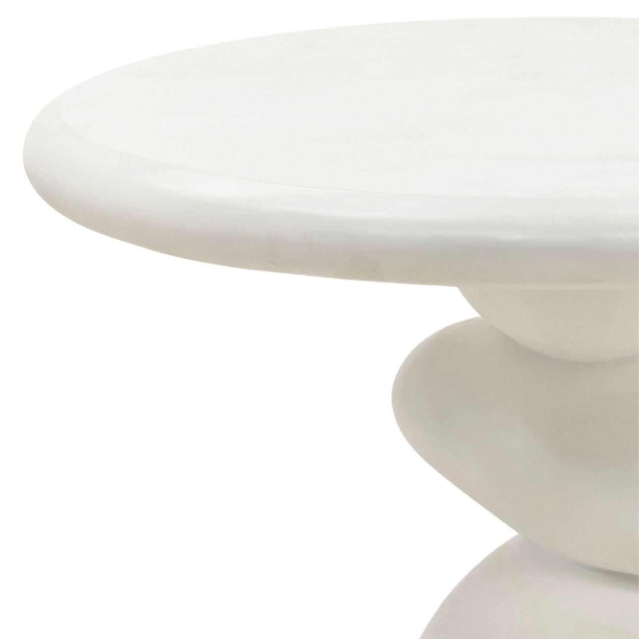 White Lightweight Concrete Table 49 in Wide