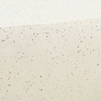 Ivory Lightweight Concrete Terrazzo Table 53 in Wide
