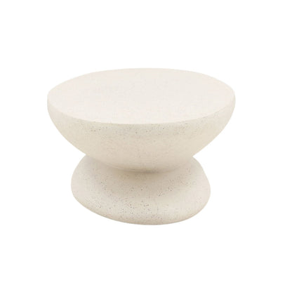 Ivory Lightweight Concrete Terrazzo Table 53 in Wide