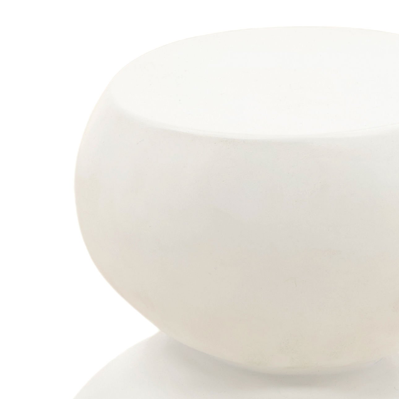 White Lightweight Concrete Table 11.5 in Wide