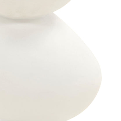 White Lightweight Concrete Table 11.5 in Wide