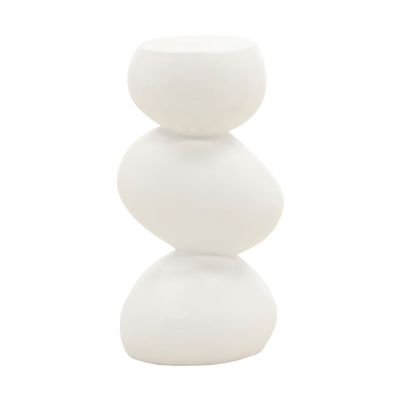 White Lightweight Concrete Table 11.5 in Wide