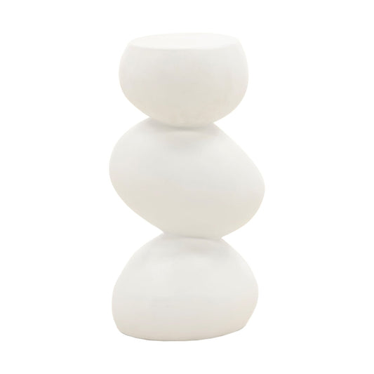 White Lightweight Concrete Table 11.5 in Wide