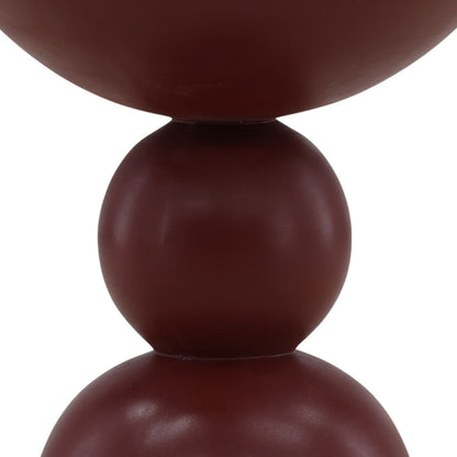 Red Concrete Table 16 in Wide