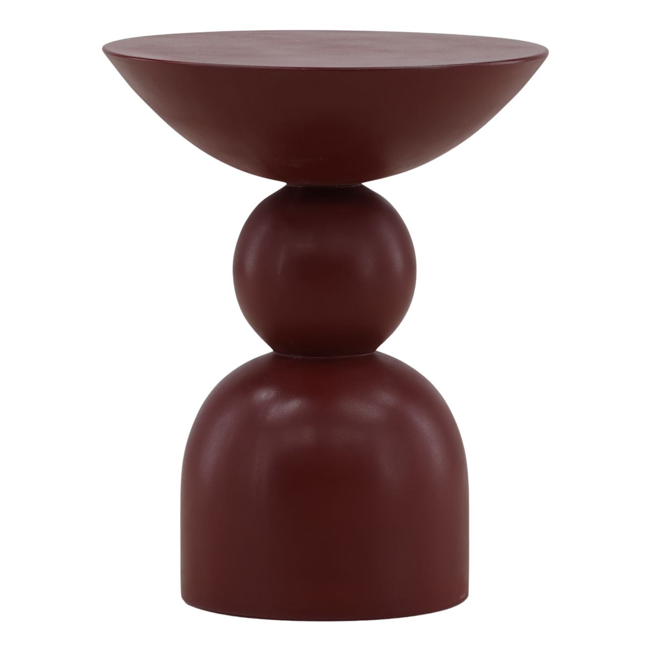 Red Concrete Table 16 in Wide