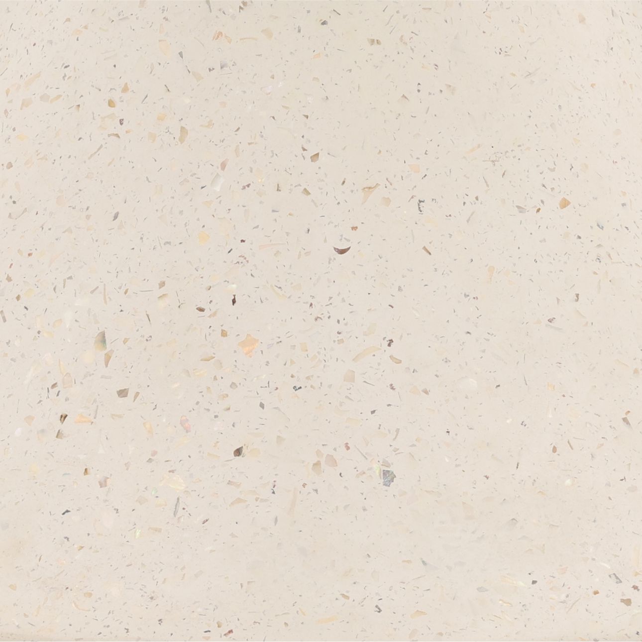 Ivory Lightweight Concrete Terrazzo Table 29.5 in Wide