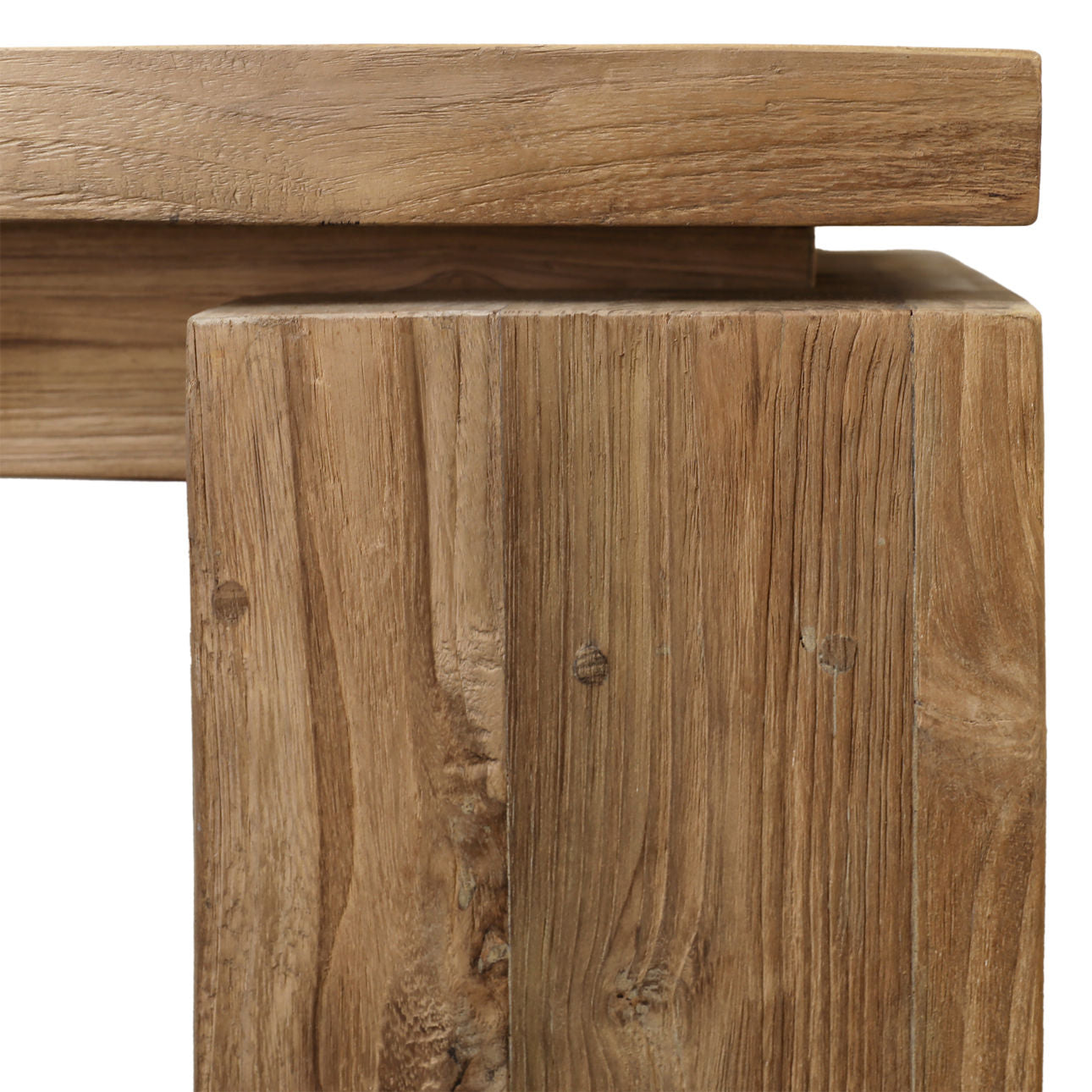 Natural Reclaimed Teak Wood Table 63 in Wide