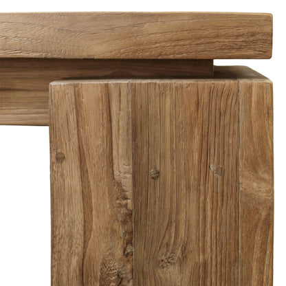 Natural Reclaimed Teak Wood Table 63 in Wide