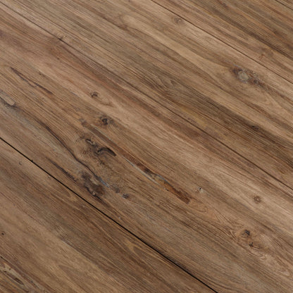 Medium Brown Reclaimed Teak Wood Table 55.5 in Wide