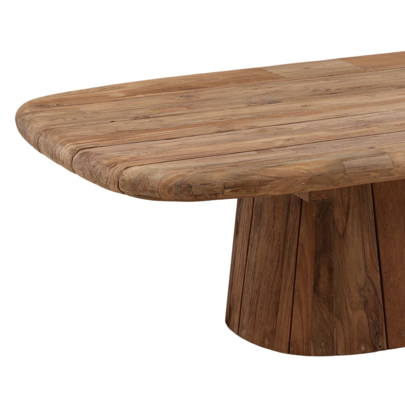 Natural Reclaimed Teak Wood Table 55 in Wide