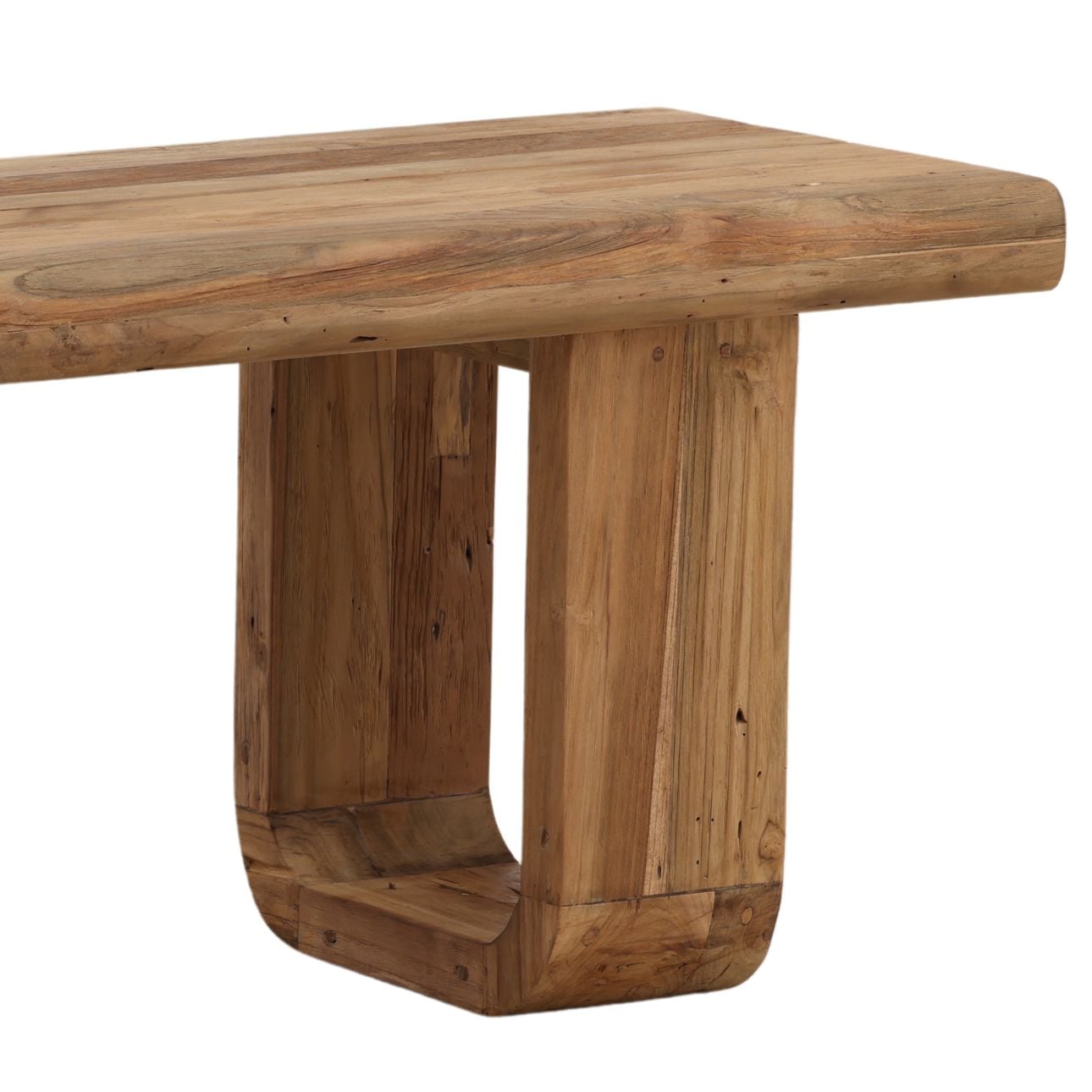Natural Reclaimed Teak Wood Bench 79 in Wide