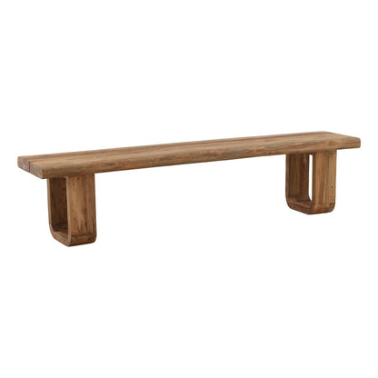 Natural Reclaimed Teak Wood Bench 79 in Wide