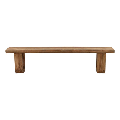 Natural Reclaimed Teak Wood Bench 79 in Wide