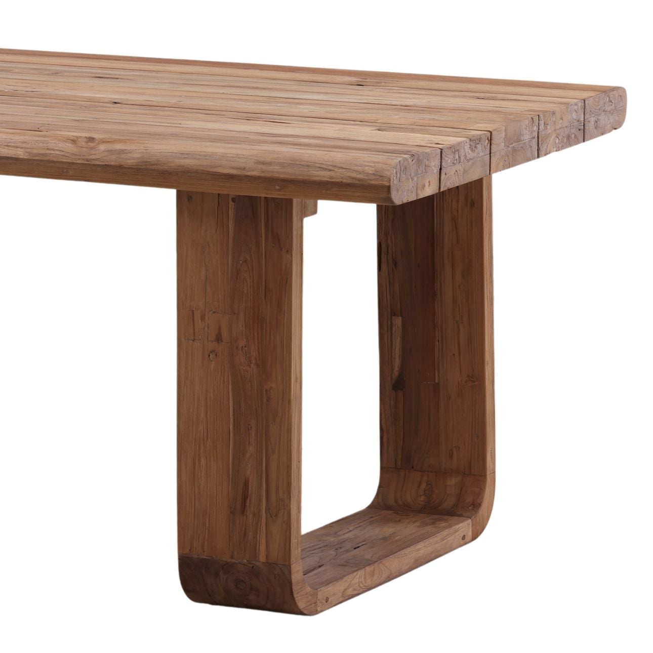 Natural Reclaimed Teak Wood Table 86.5 in Wide
