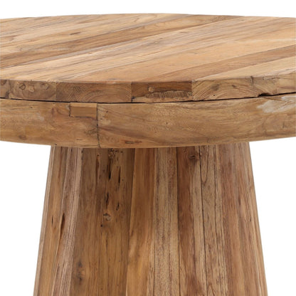 Natural Reclaimed Teak Wood Table 34 in Wide