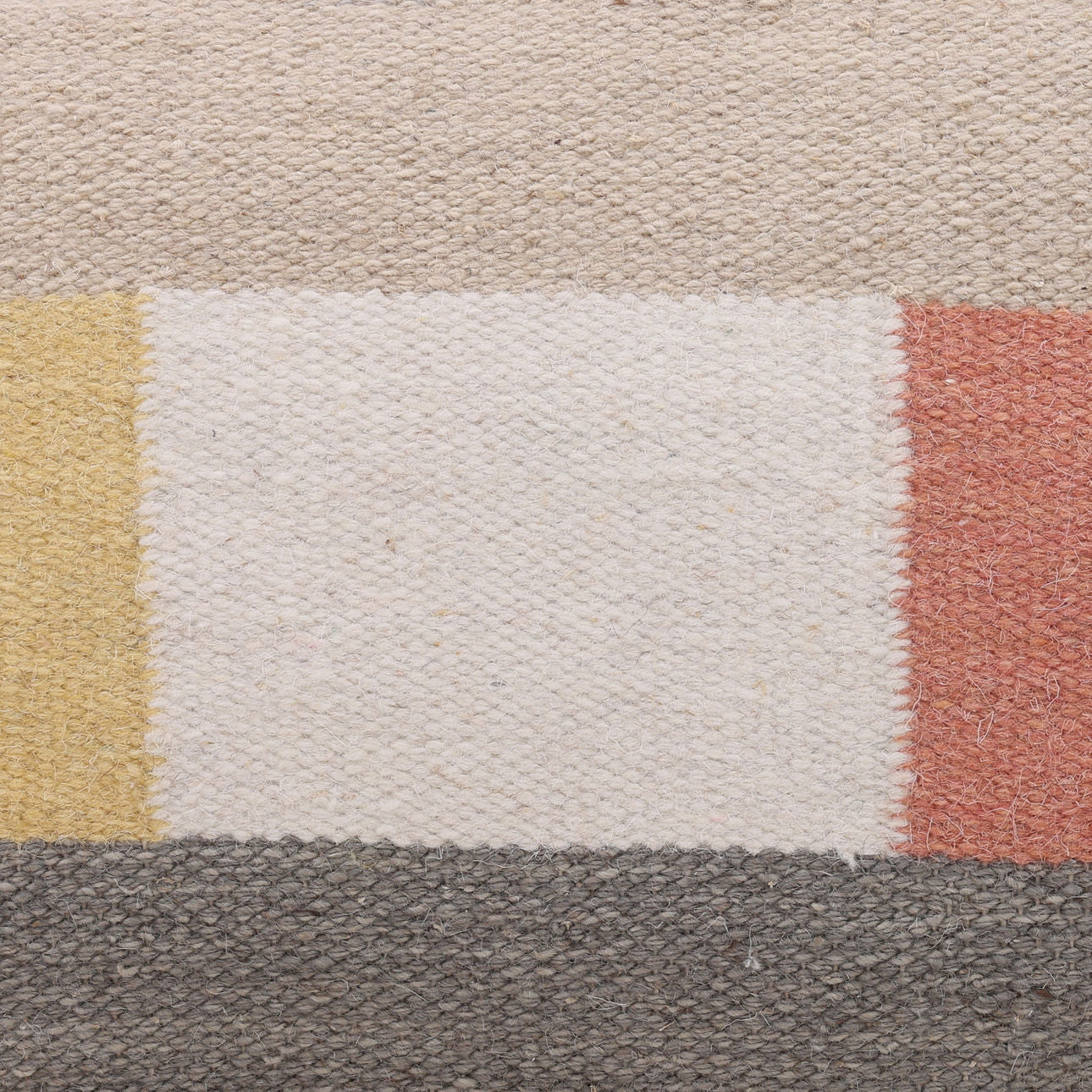 Multicolor Handwoven Wool and Cotton Cover Pillow 36 in Wide