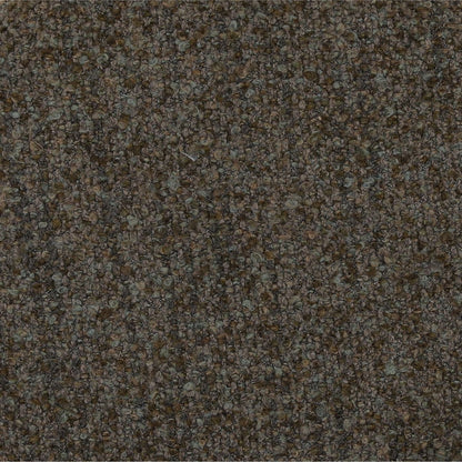 Moss Green and Black Multi-Tone Boucle Fabric and Iron Stool 18 in Wide