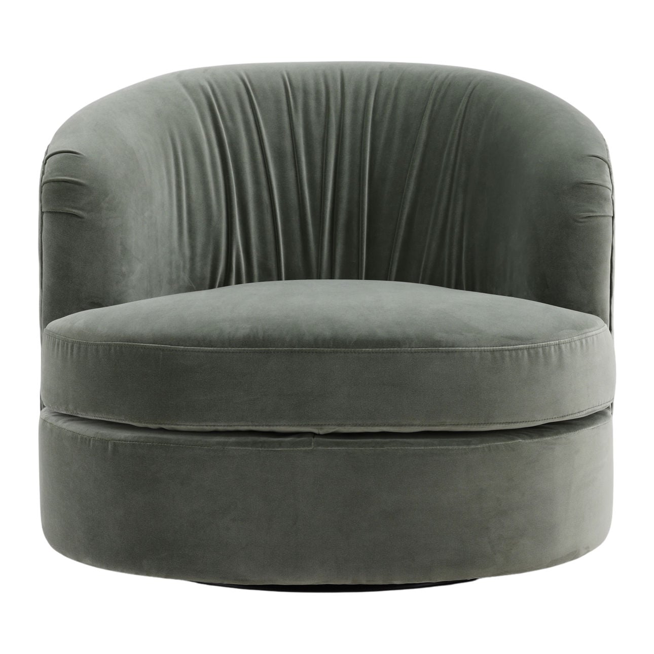 Sapphire Sage Velvet Fabric Chair 34 in Wide