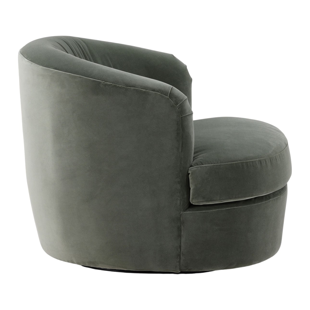 Sapphire Sage Velvet Fabric Chair 34 in Wide