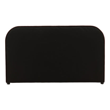 Hudson Chocolate Velvet Fabric and Birch Wood Frame Bed 72 in Wide