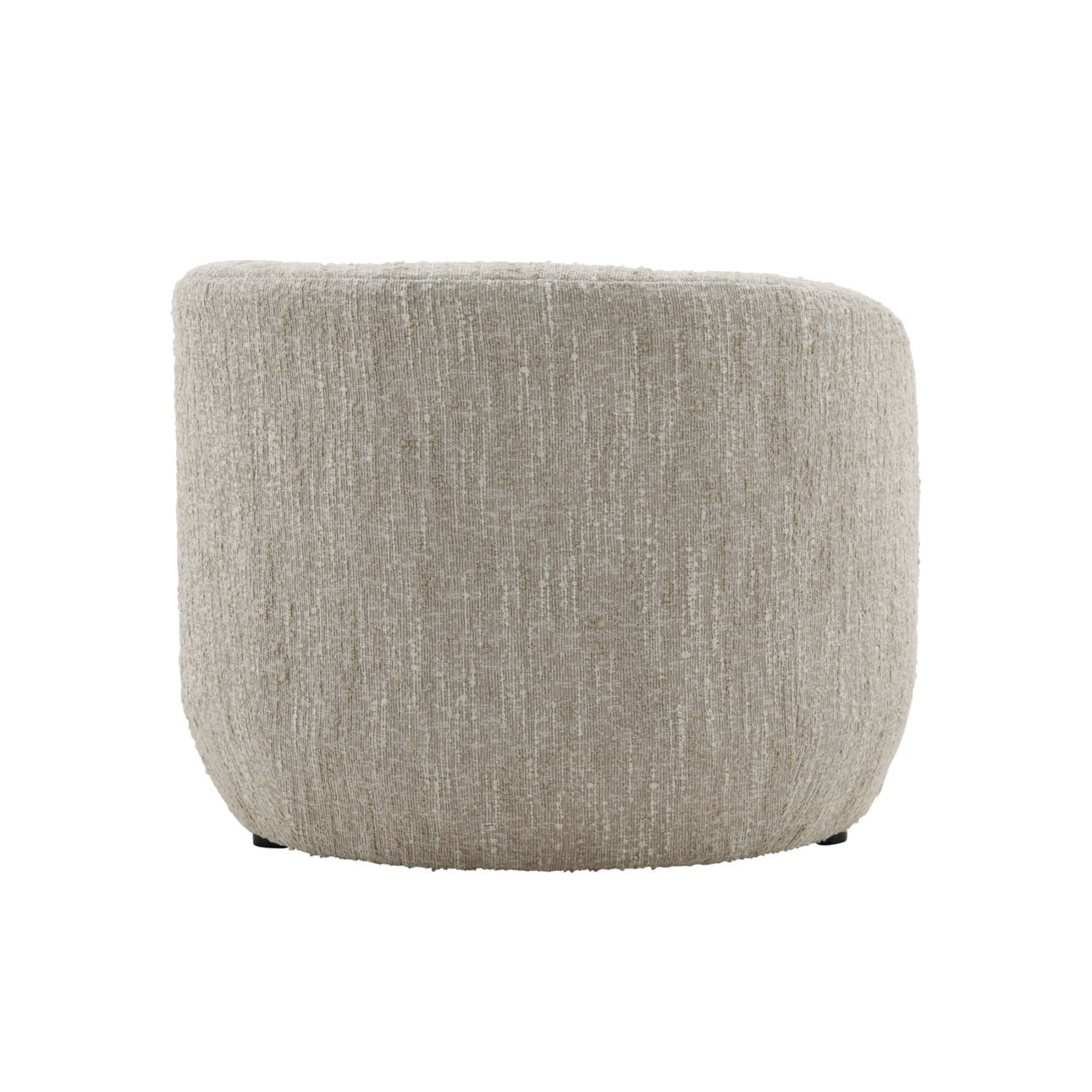 Napa Beige Textured Boucle Fabric Chaise 34 in Wide