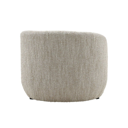 Napa Beige Textured Boucle Fabric Chaise 34 in Wide
