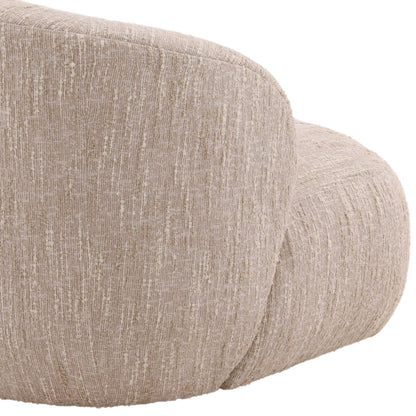Napa Beige Textured Boucle Fabric Chair 34.5 in Wide