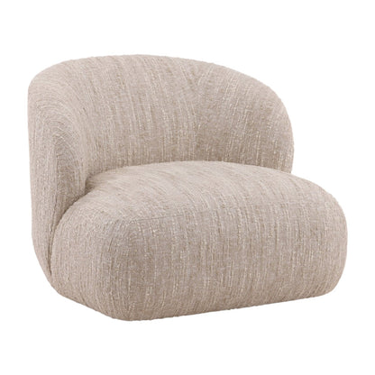 Napa Beige Textured Boucle Fabric Chair 34.5 in Wide