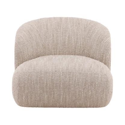 Napa Beige Textured Boucle Fabric Chair 34.5 in Wide