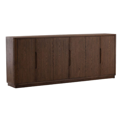 Refined Oak Wood Veneer Cabinet