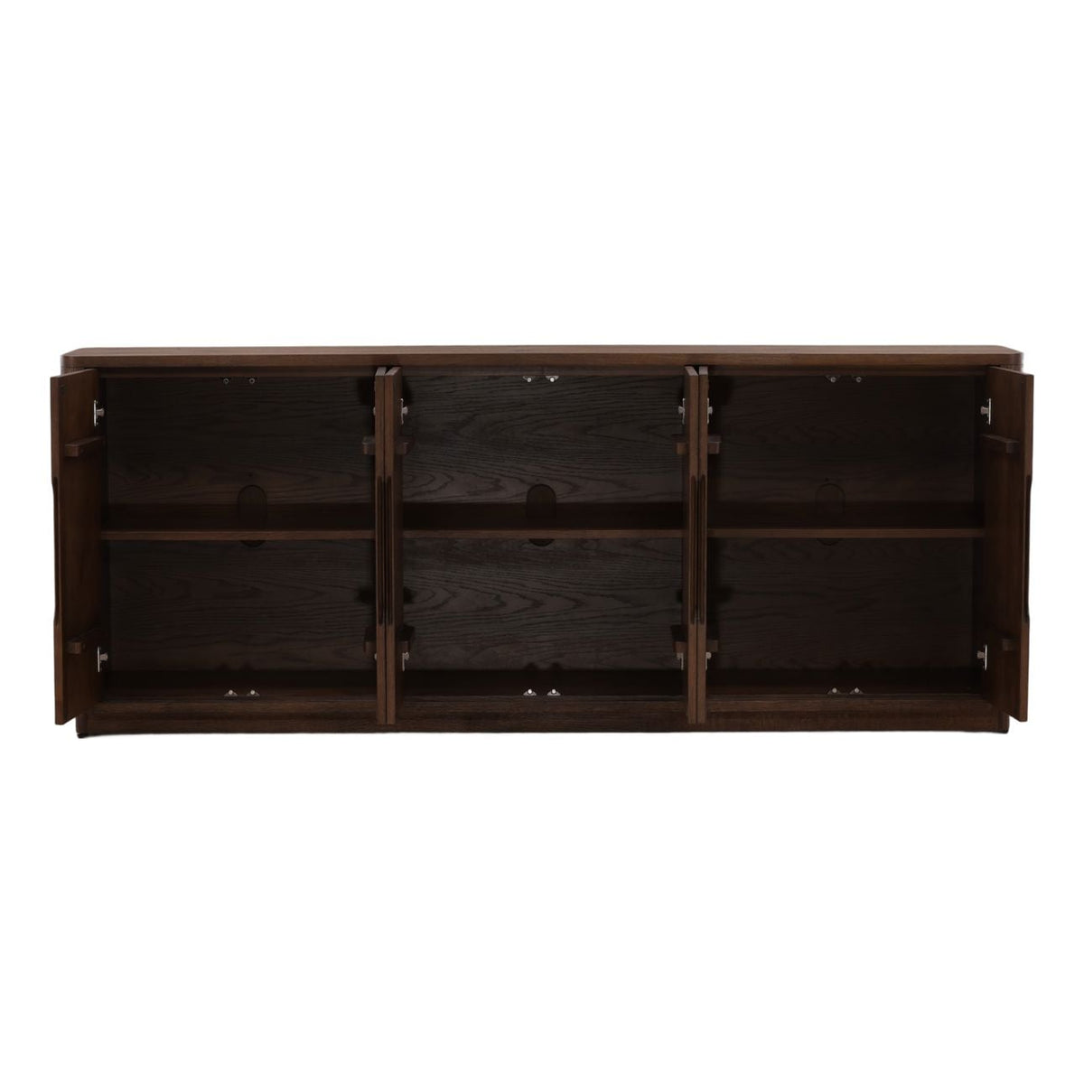 Refined Oak Wood Veneer Cabinet