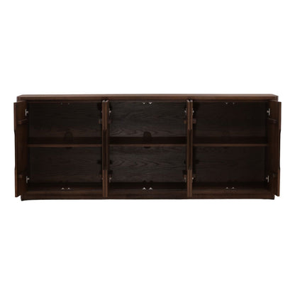 Refined Oak Wood Veneer Cabinet