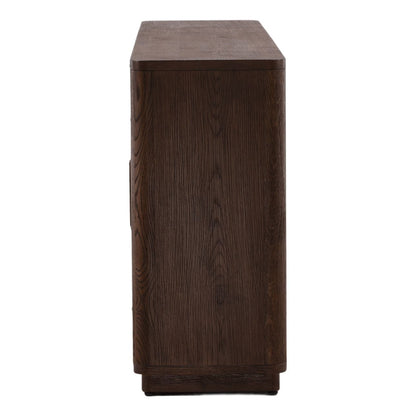 Refined Oak Wood Veneer Cabinet