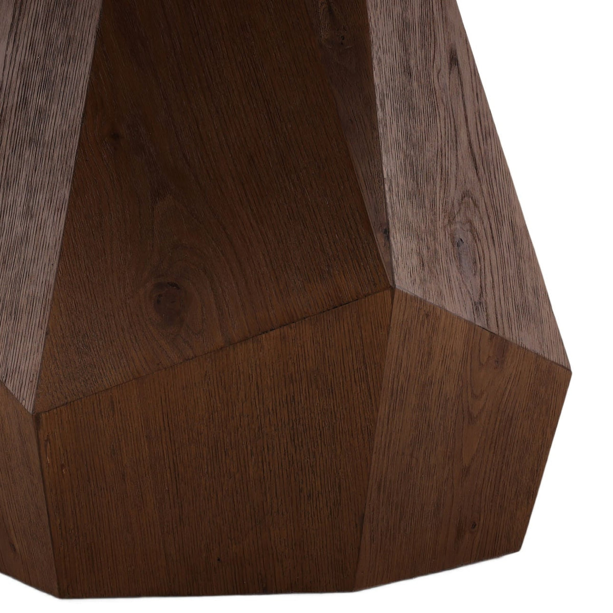 Elevated Oak Wood and Oak Wood Veneer Dining Table