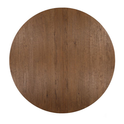 Elevated Oak Wood and Oak Wood Veneer Dining Table