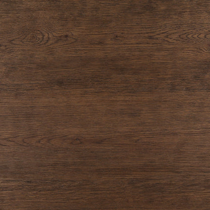 Signature Oak Wood and Oak Wood Veneer Dining Table