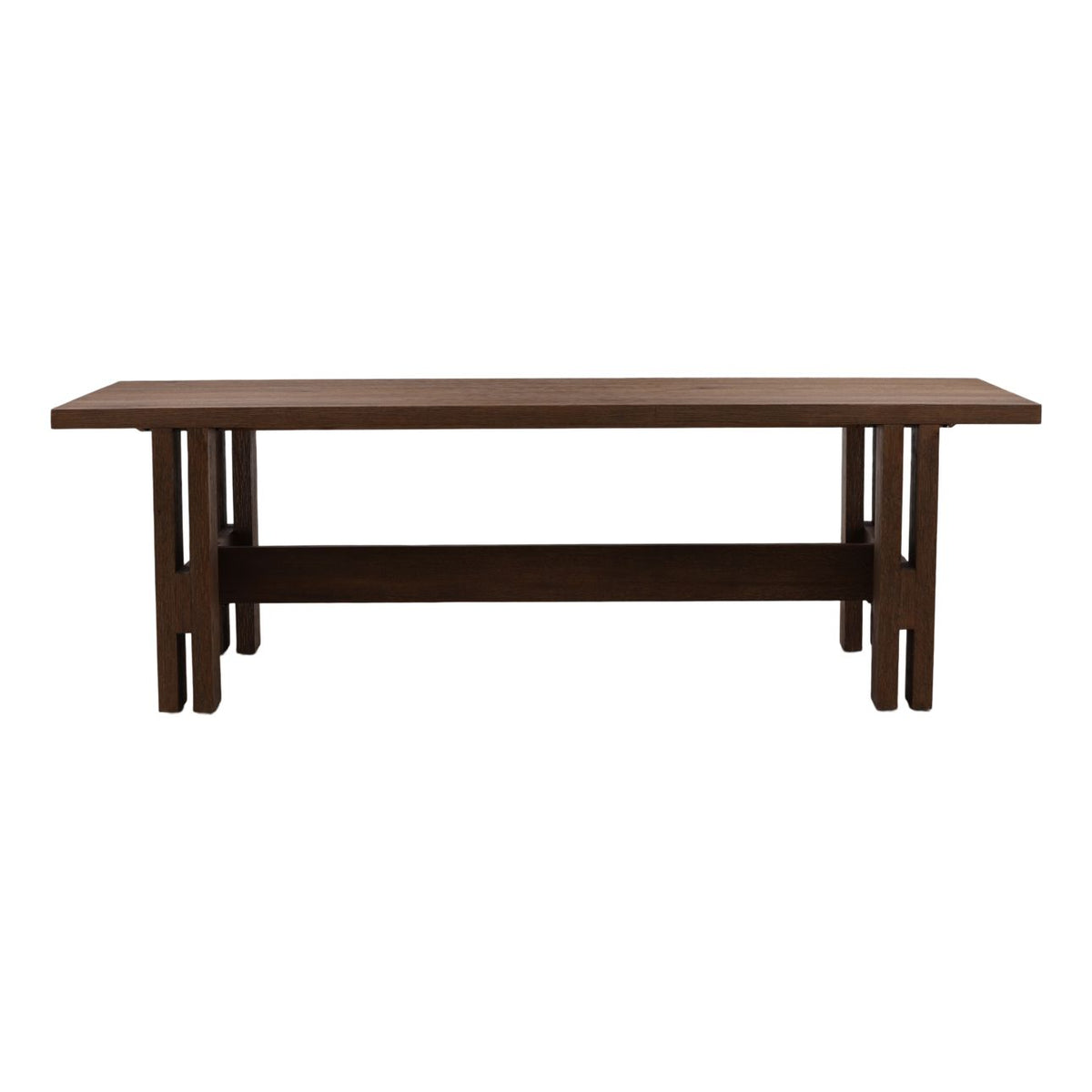 Signature Oak Wood and Oak Wood Veneer Dining Table