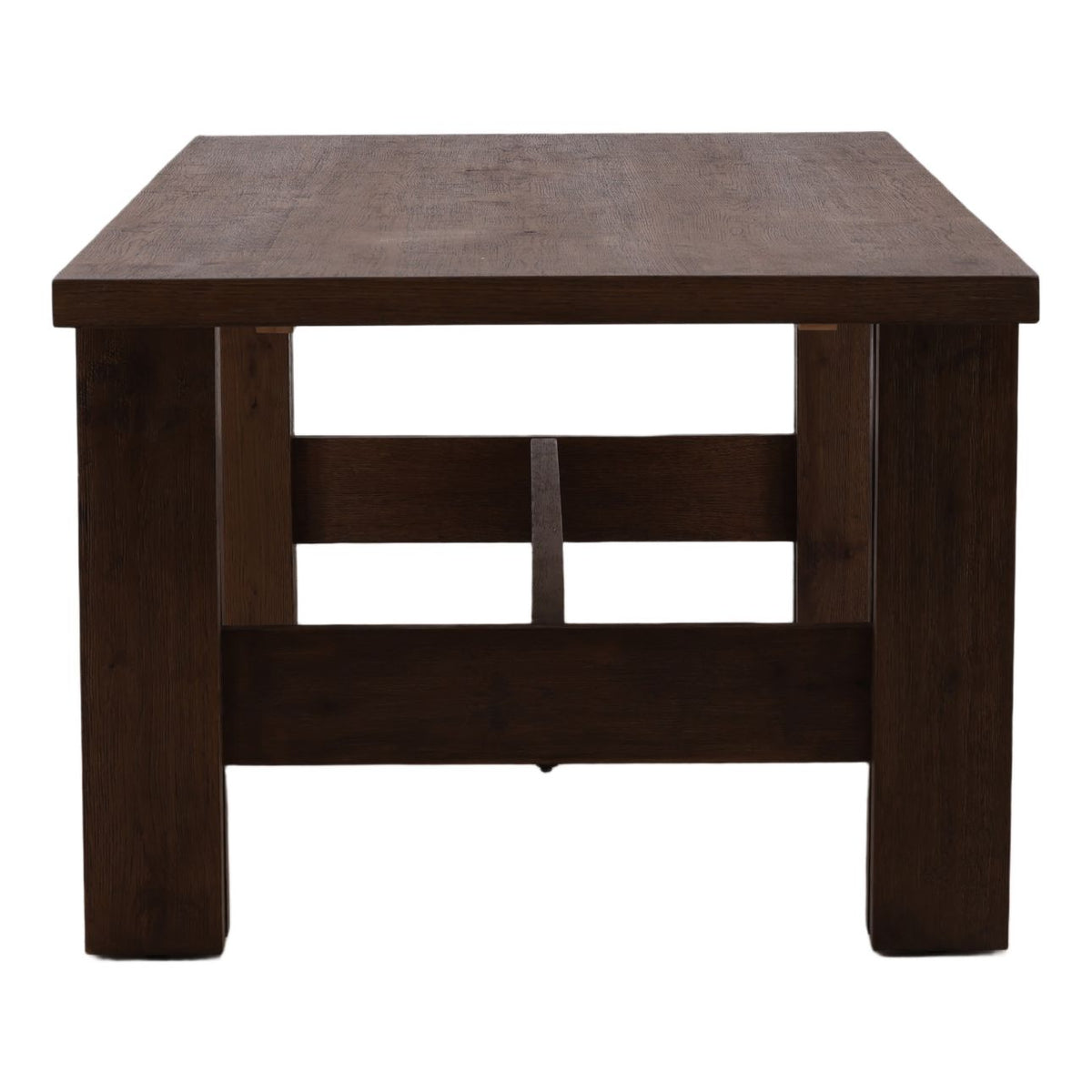 Signature Oak Wood and Oak Wood Veneer Dining Table