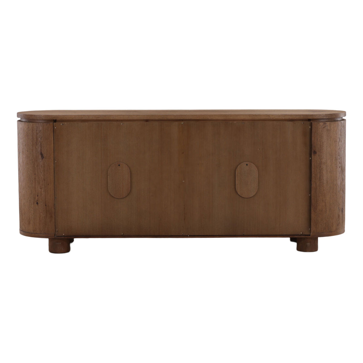 Refined Oak Wood and Oak Wood Veneer Cabinet