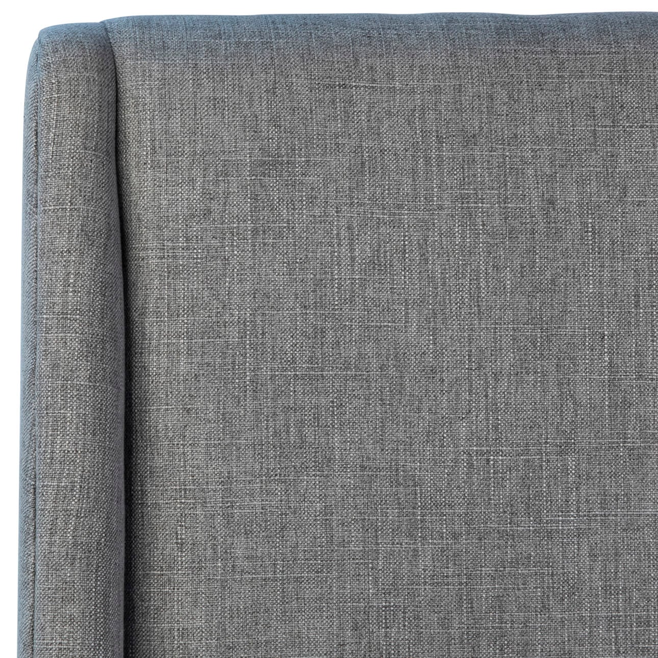 Grey Upholstery and Natural Wood Finish Cotton Blend Upholstery and Rubberwood Legs Chair 23 in Wide