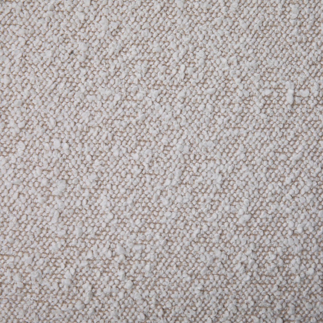 Off White Boucle Upholstery Bench 55.5 in Wide