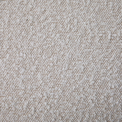 Off White Boucle Upholstery Bench 55.5 in Wide