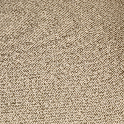 Sand Boucle Upholstery and Solid Pine Wood Chair 24.5 in Wide
